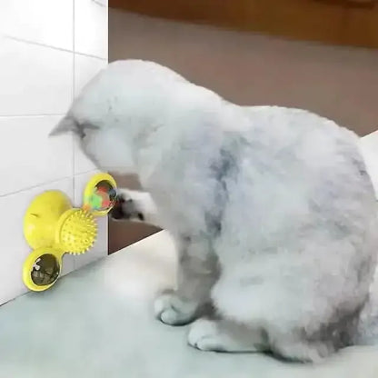 Cat Teases Interactive Pet Toy DailySale Green Yellow Blue Green-Yellow-Blue-