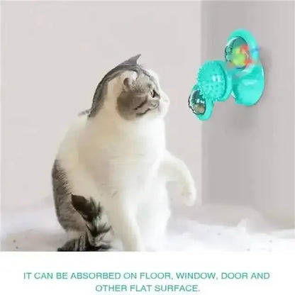 Cat Teases Interactive Pet Toy DailySale Green Yellow Blue Green-Yellow-Blue-