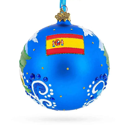 Cathedral of Santa Maria of Palma (La Seu), Mallorca, Spain Glass Ball Christmas Ornament Cartsfy Inc.