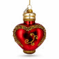 Elegant Perfume Bottle Glass Christmas Ornament