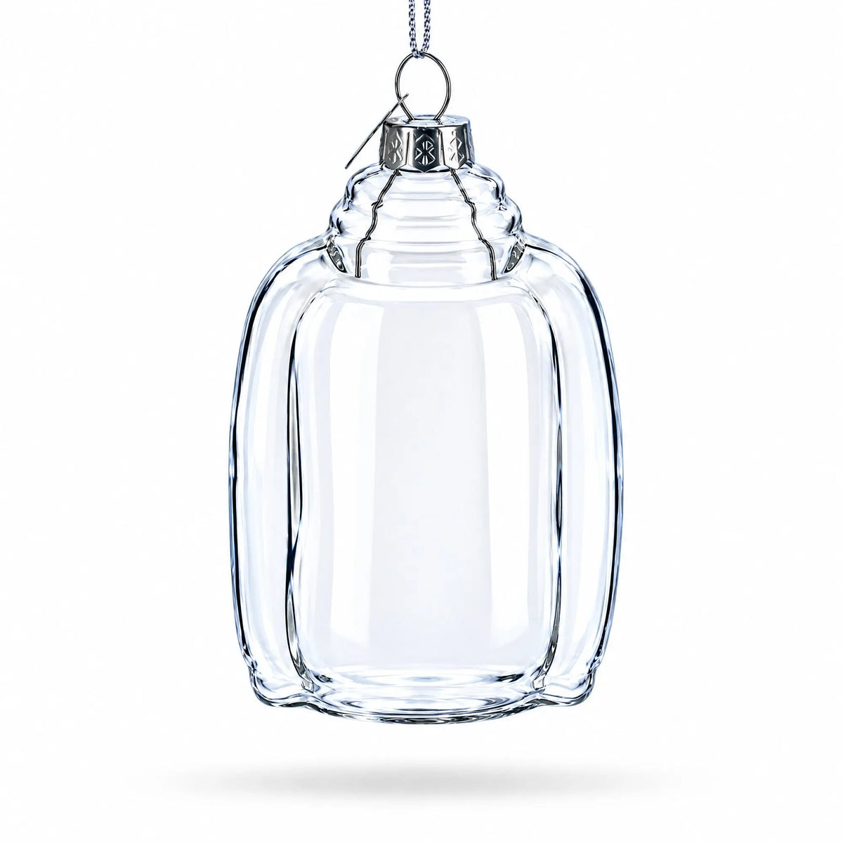 Hoodie Clear Glass Christmas Ornament