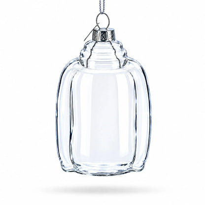 Hoodie Clear Glass Christmas Ornament