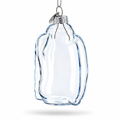 Hoodie Clear Glass Christmas Ornament