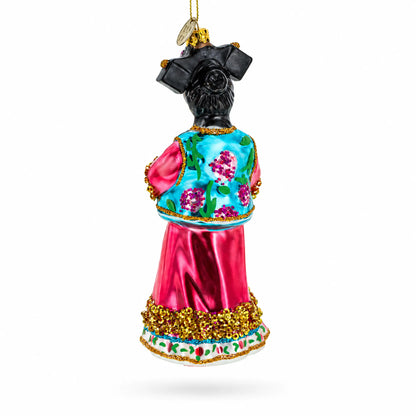 Chinese Empress Glass Christmas Ornament