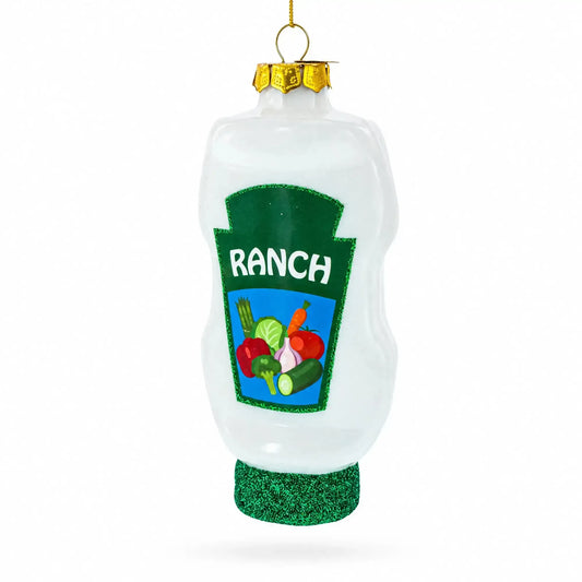 Ranch Dressing Glass Christmas Ornament BestPysanky Default Title Default Title-