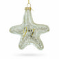 Golden Gleaming Star "Joy" Glass Christmas Ornament
