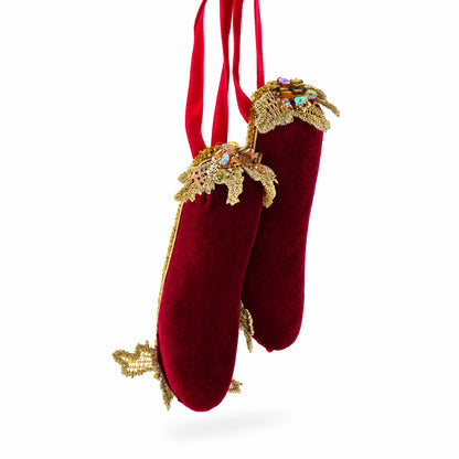 Red Shoes Glass Christmas Ornament