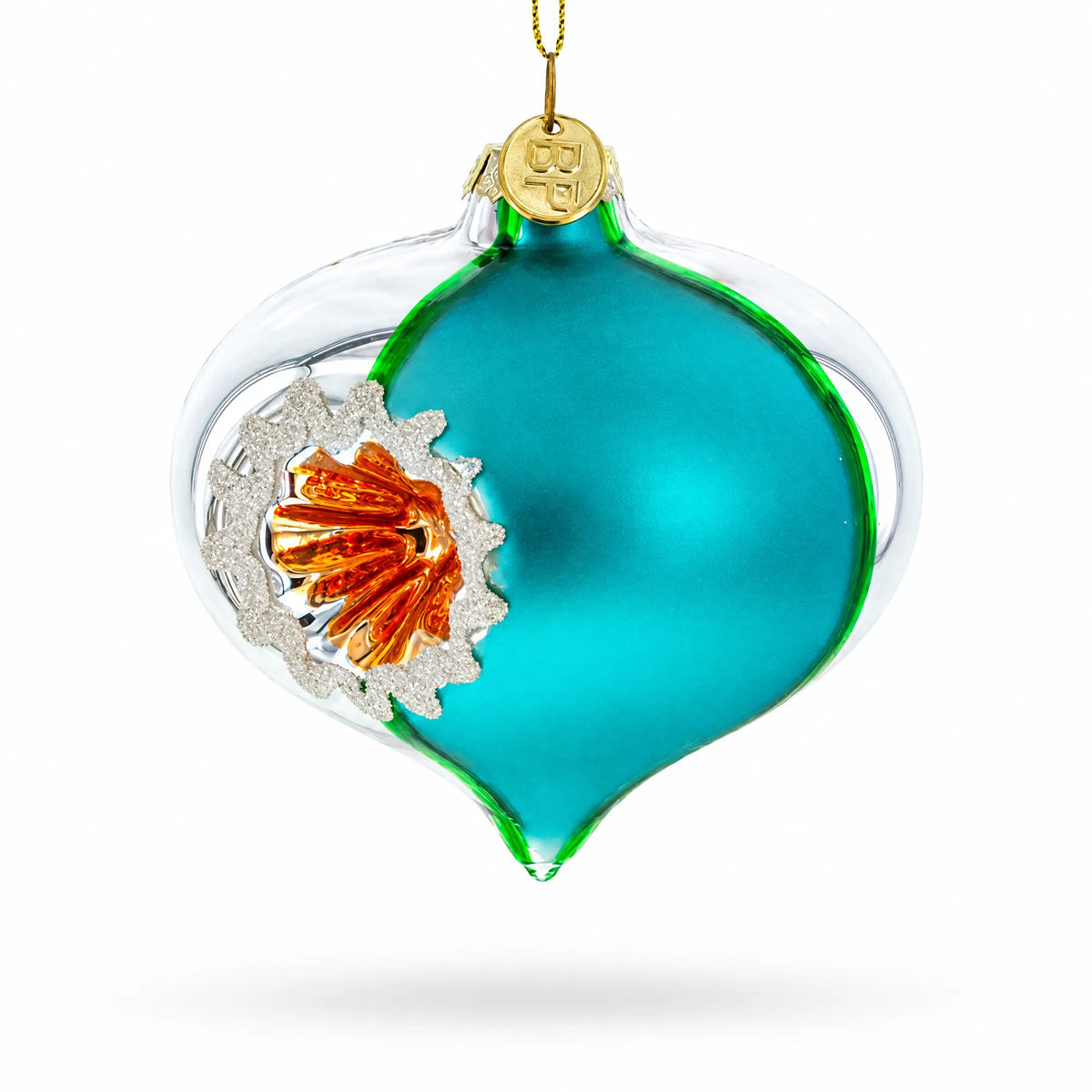 Retro Red Onion Vintage-Inspired Glass Christmas Ornament