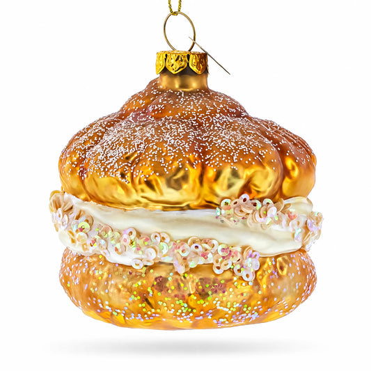 Whipping Cream Pastry Glass Christmas Ornament BestPysanky Default Title Default Title-