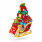 Sleigh Full of Gifts Glass Christmas Ornament