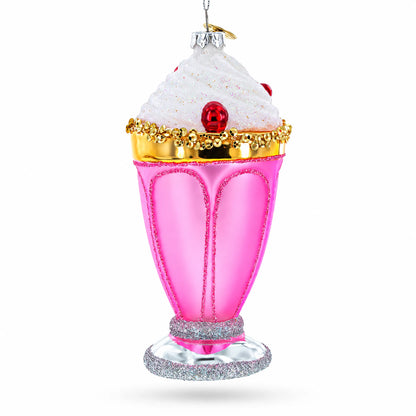 Pink Glass Shake Glass Christmas Ornament