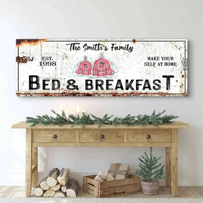 Christmas Bed & Breakfast Sign