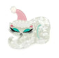 Christmas Cat Nap Brooch by Miss Fluff x Lipstick & Chrome Cartsfy Inc.