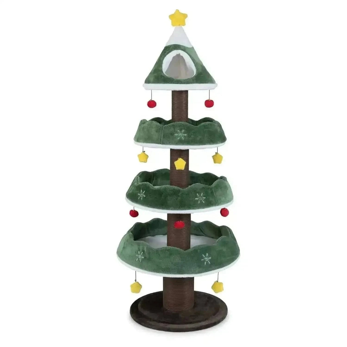 Christmas Cat Tree with 3 Platforms & Top Perch Cartsfy Inc.