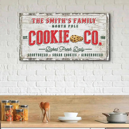 Christmas Cookie Co Sign
