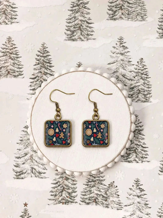 Christmas Cookie Earrings Cartsfy Inc.