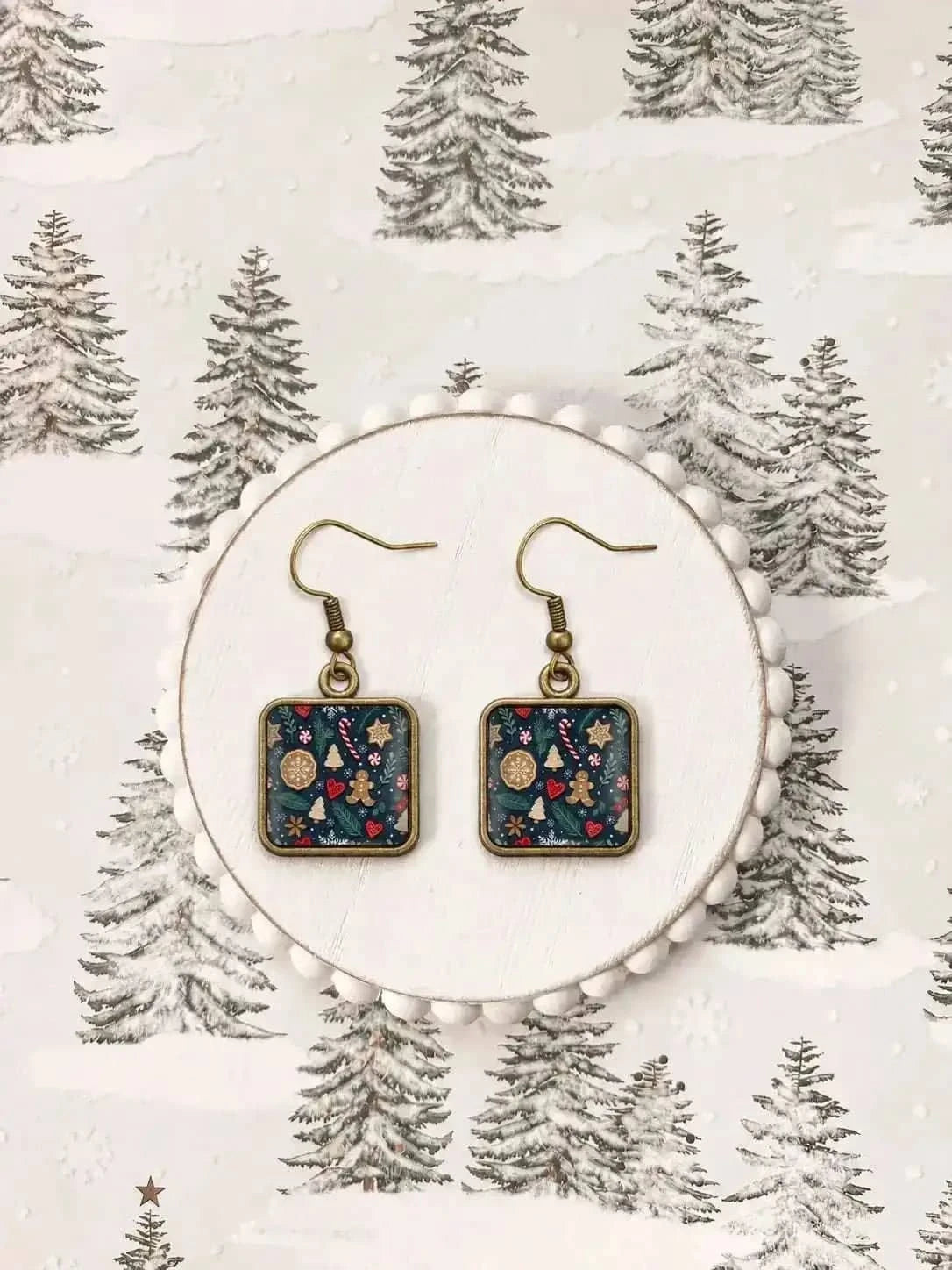 Christmas Cookie Earrings Cartsfy Inc.