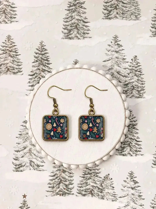 Christmas Cookie Earrings Cartsfy Inc.