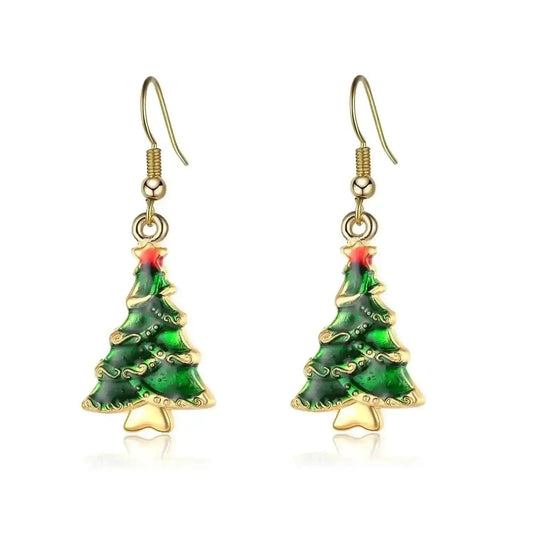 Christmas Ear Decor Hooks Creative Ladies Holiday Earrings Cartsfy Inc.