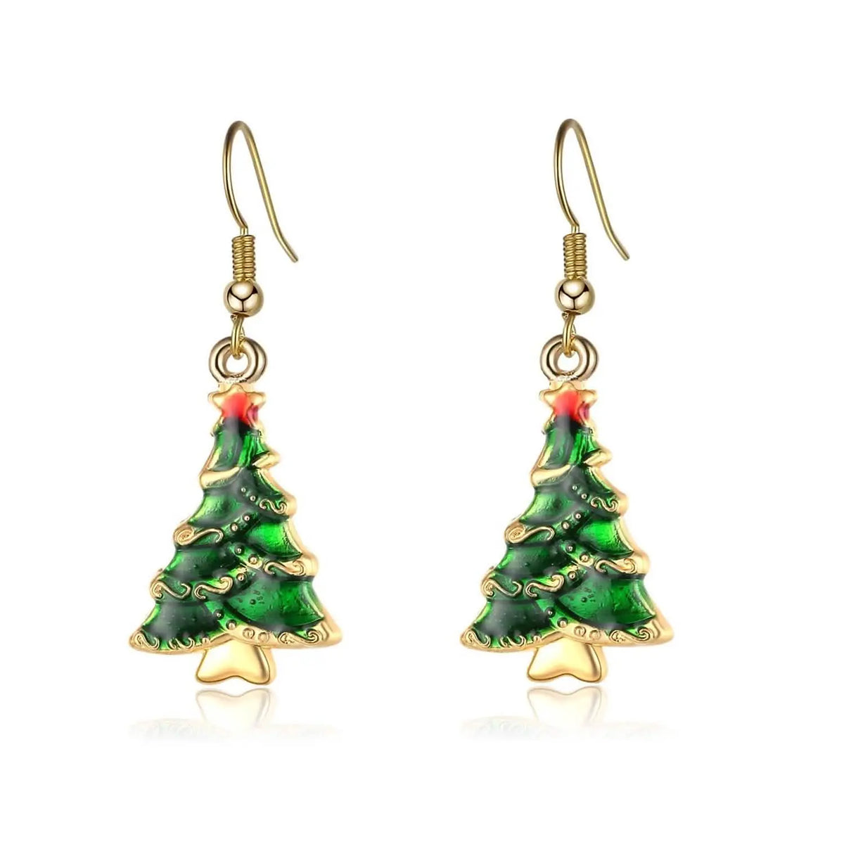 Christmas Ear Decor Hooks Creative Ladies Holiday Earrings
