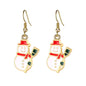 Christmas Ear Decor Hooks Creative Ladies Holiday Earrings
