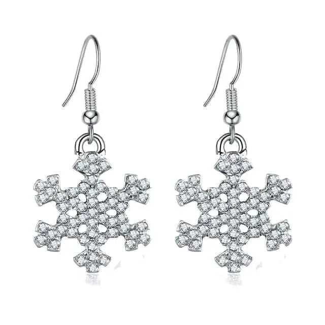 Christmas Ear Decor Hooks Creative Ladies Holiday Earrings
