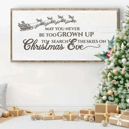 Christmas Eve Farmhouse Sign Cartsfy Inc.