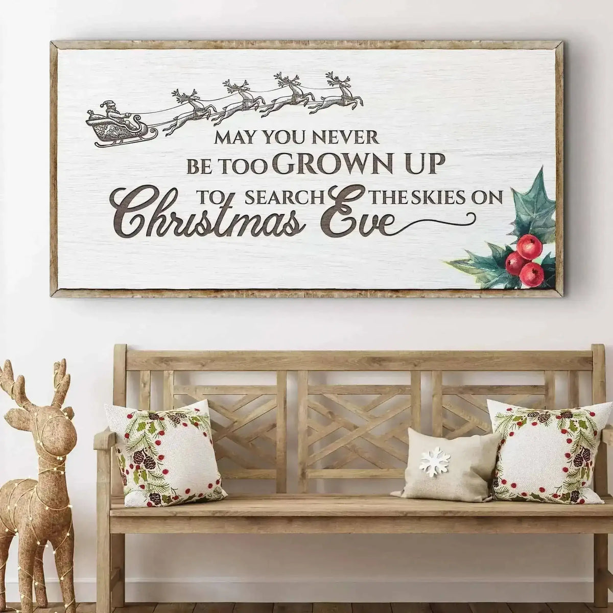 Christmas Eve Farmhouse Sign Cartsfy Inc.