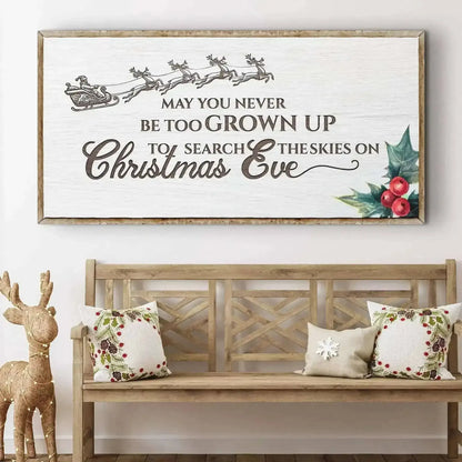 Christmas Eve Farmhouse Sign Cartsfy Inc.