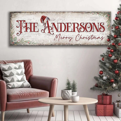 Christmas Family Name Sign II Cartsfy Inc.