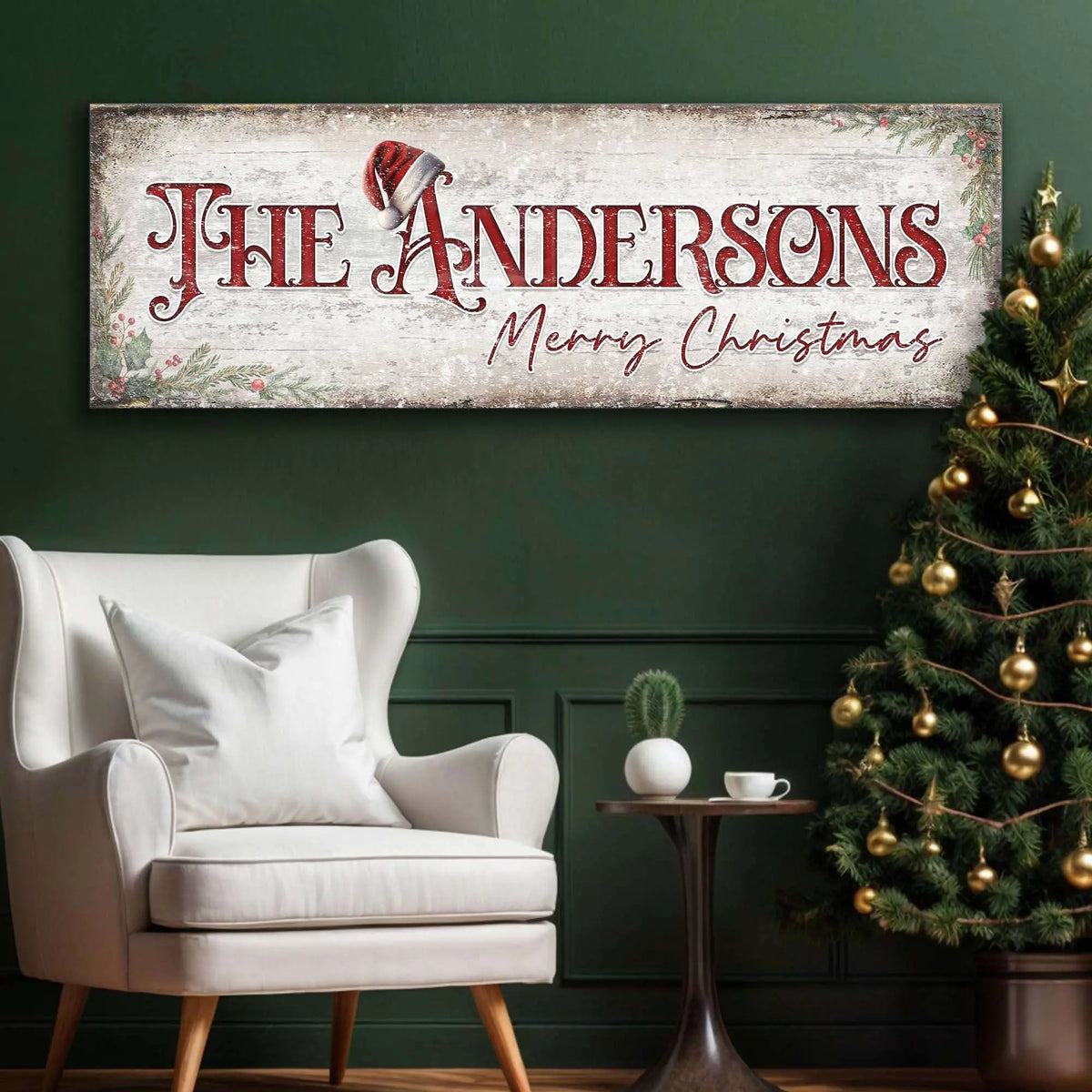 Christmas Family Name Sign II Cartsfy Inc.