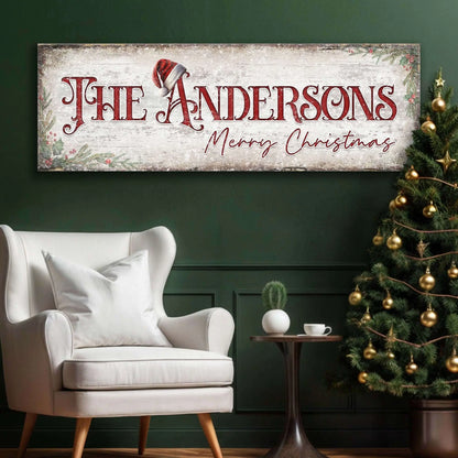 Christmas Family Name Sign II Cartsfy Inc.