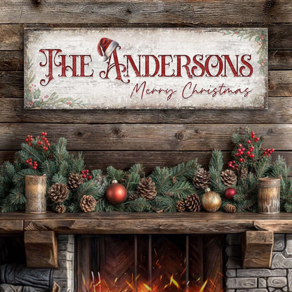 Christmas Family Name Sign II Cartsfy Inc.