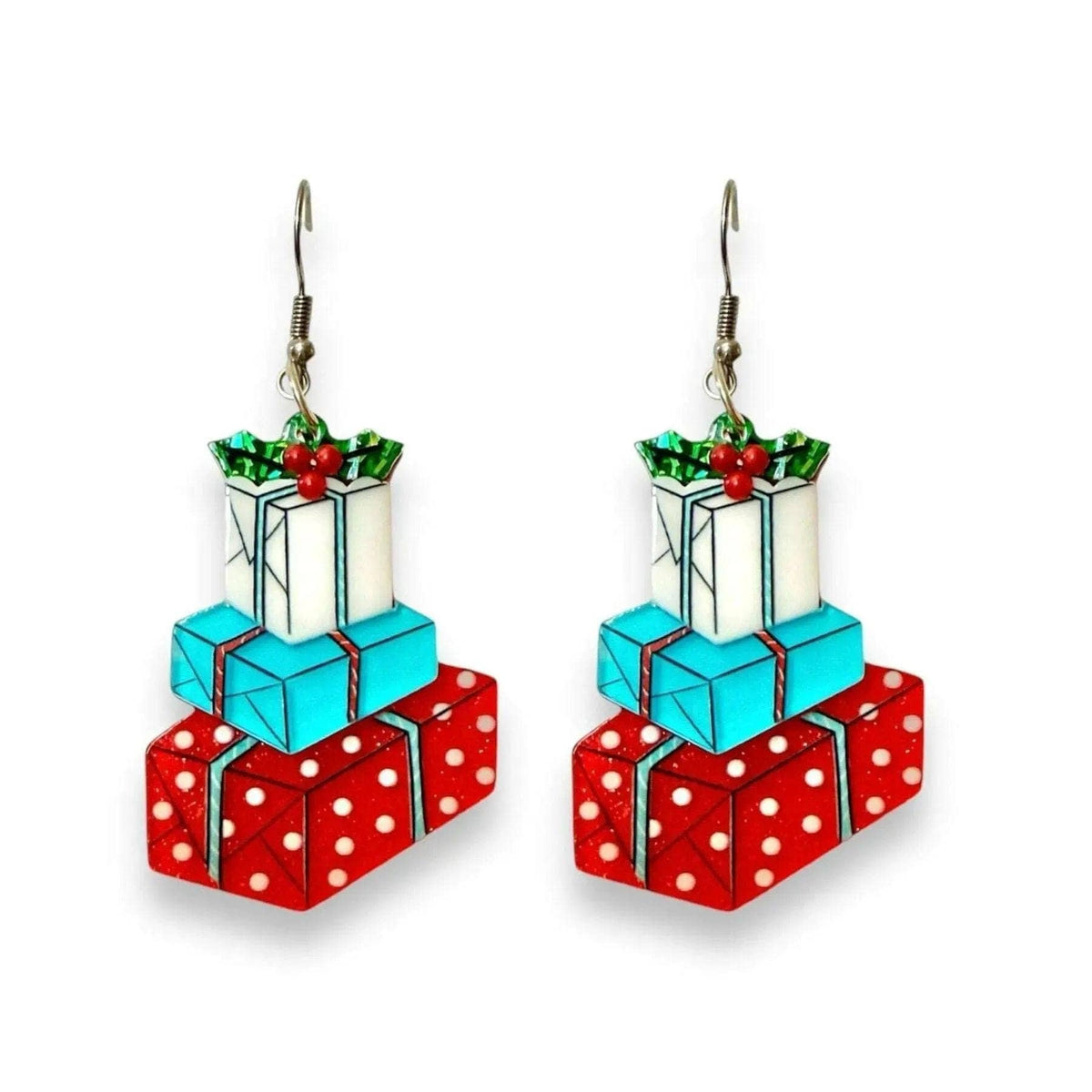 Christmas Happy Mail Brooch by 50's Vintage Dame x Lipstick & Chrome Quirks! BROOCH BROOCH & EARRINGS BROOCH-BROOCH & EARRINGS-
