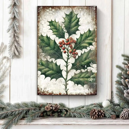 Christmas Holly Wall Art Cartsfy Inc.