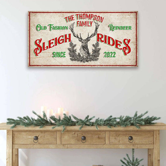 Christmas Reindeer Sign Tailored Canvases 20x10 inch Medium Premium Gallery Wrapped 48x24 inch Large Premium Gallery Wrapped 60x30 inch Extra Large Premium Gallery Wrapped 20x10 inch Medium Premium Gallery Wrapped-48x24 inch Large Premium Gallery Wrapped-60x30 inch Extra Large Premium Gallery Wrapped-