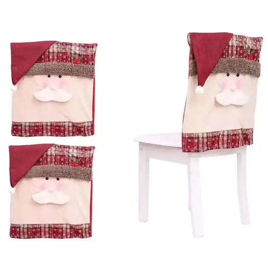 Christmas Santa Claus Snowman Chair Cover Cartsfy Inc.