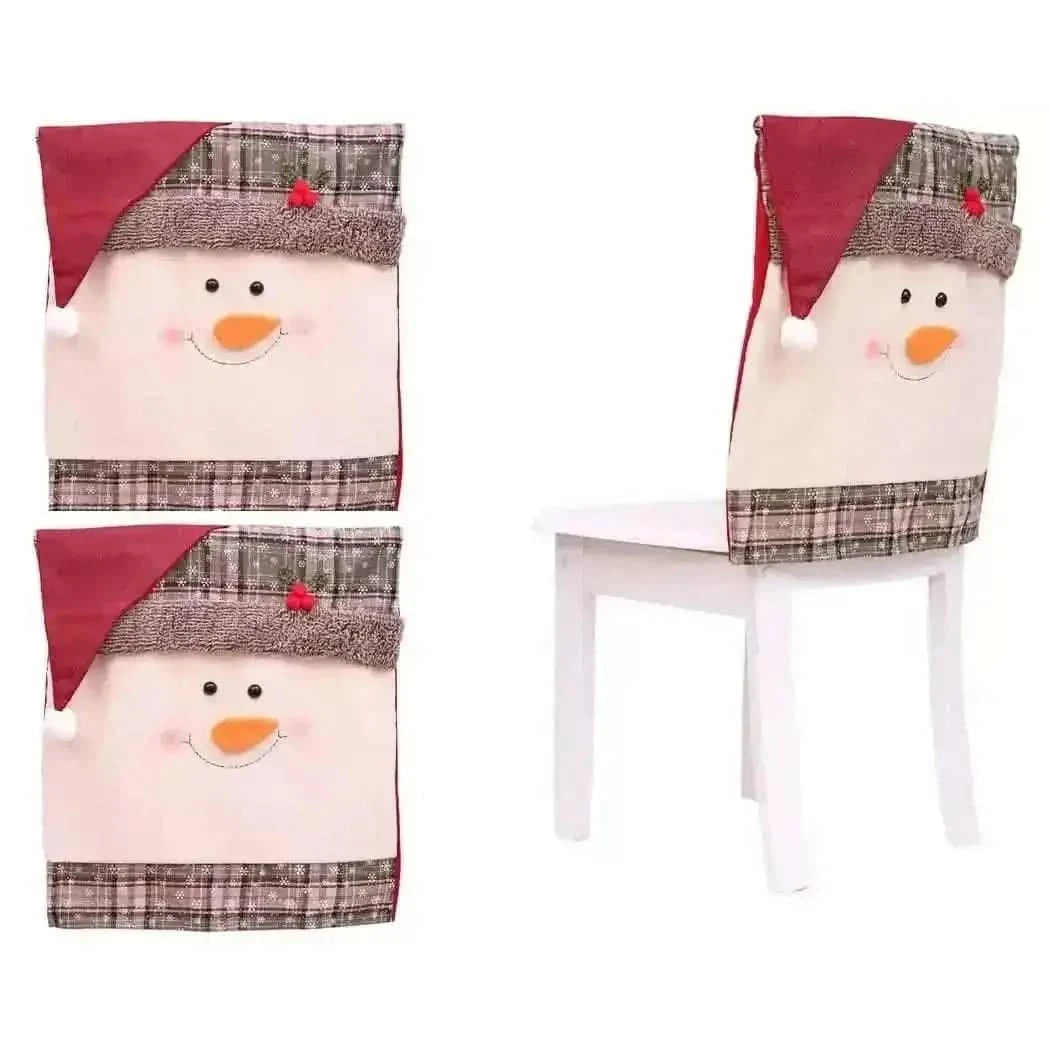 Christmas Santa Claus Snowman Chair Cover Cartsfy Inc.