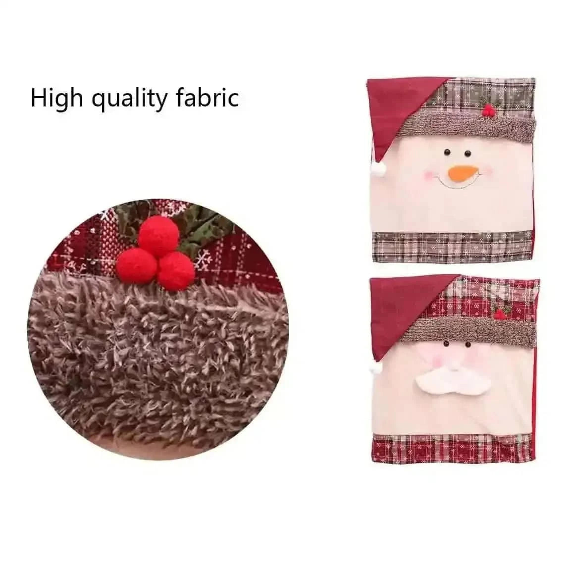 Christmas Santa Claus Snowman Chair Cover Cartsfy Inc.