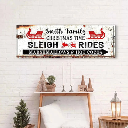 Christmas Sleigh Rides Sign Cartsfy Inc.