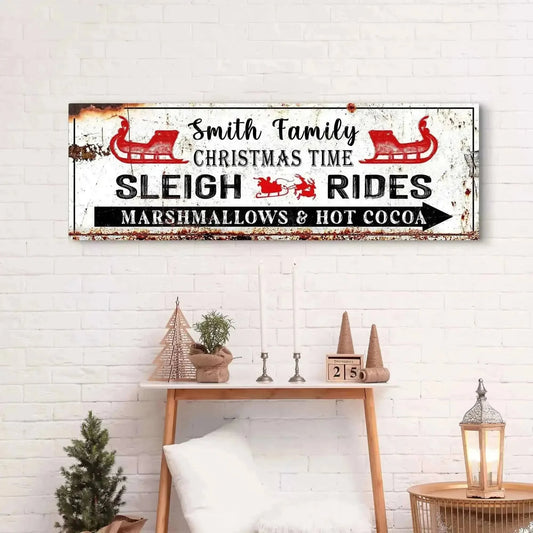 Christmas Sleigh Rides Sign Cartsfy Inc.