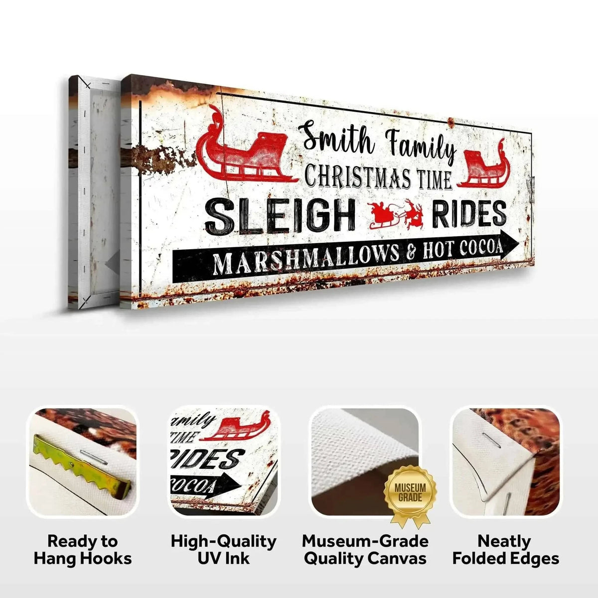 Christmas Sleigh Rides Sign Cartsfy Inc.