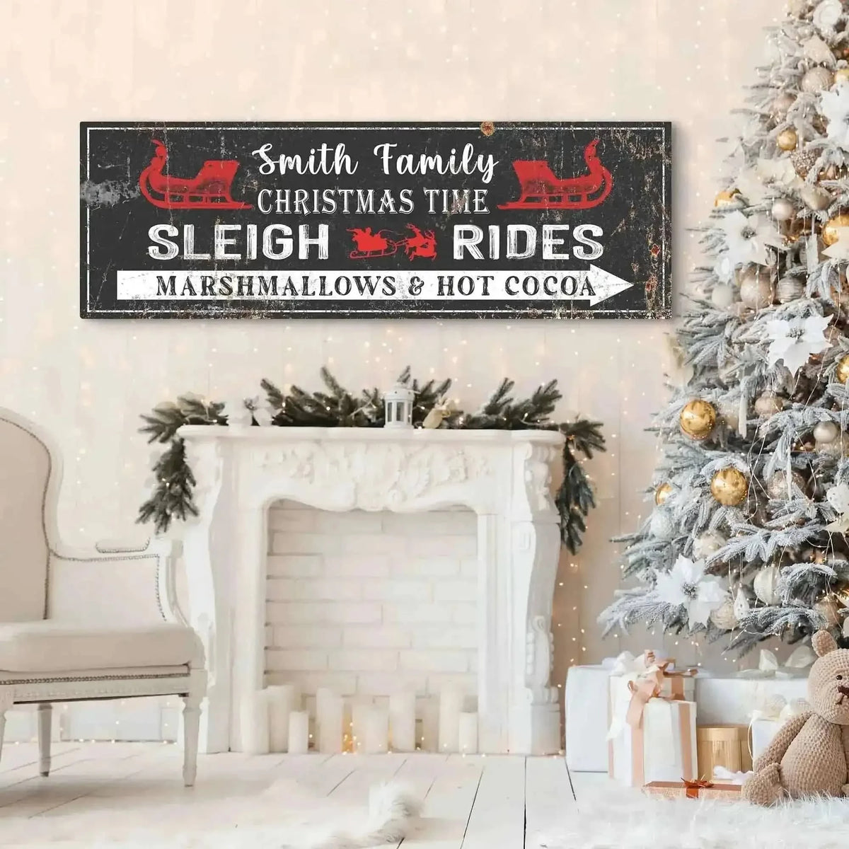 Christmas Sleigh Rides Sign Cartsfy Inc.