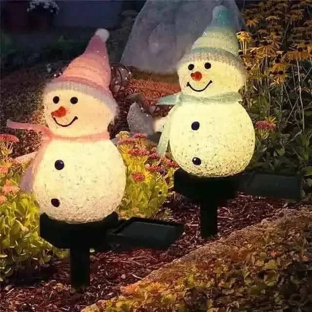 Christmas Snowman Light Solar