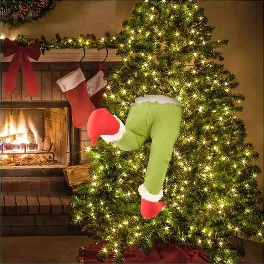 Christmas Thief Stole Burlap Pose Cartsfy Inc.