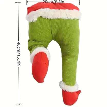 Christmas Thief Stole Burlap Pose Cartsfy Inc.