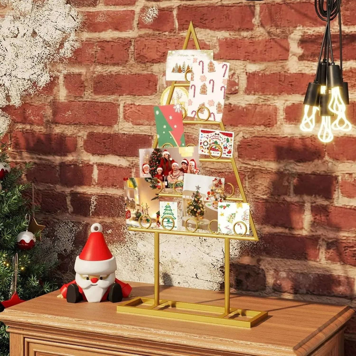 Christmas Tree Photo Holder with 36 Clips - 2 Pack Set DirectDeals Default Title Default Title-