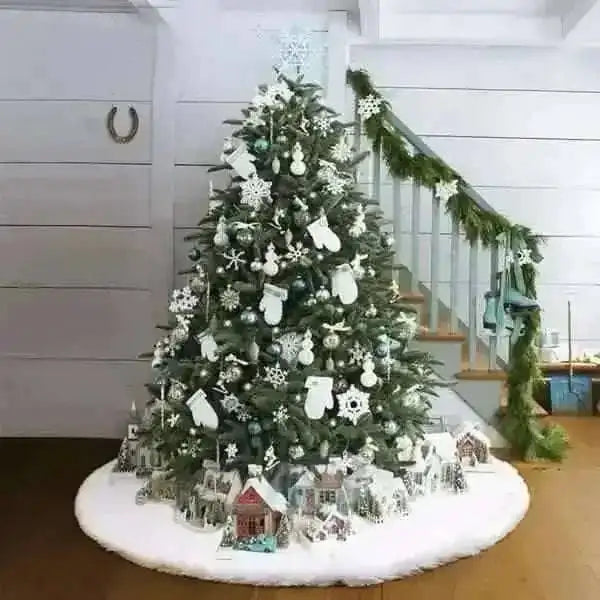 Christmas Tree Skirt Plush Lovely Decorations Cartsfy Inc.