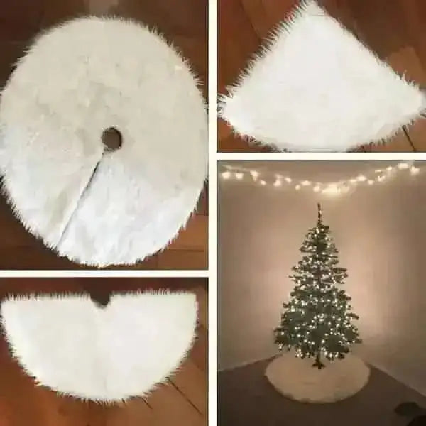 Christmas Tree Skirt Plush Lovely Decorations Cartsfy Inc.