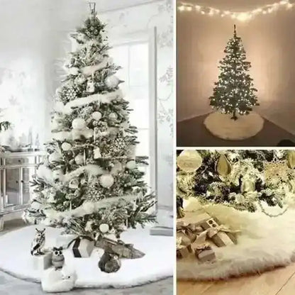 Christmas Tree Skirt Plush Lovely Decorations Cartsfy Inc.